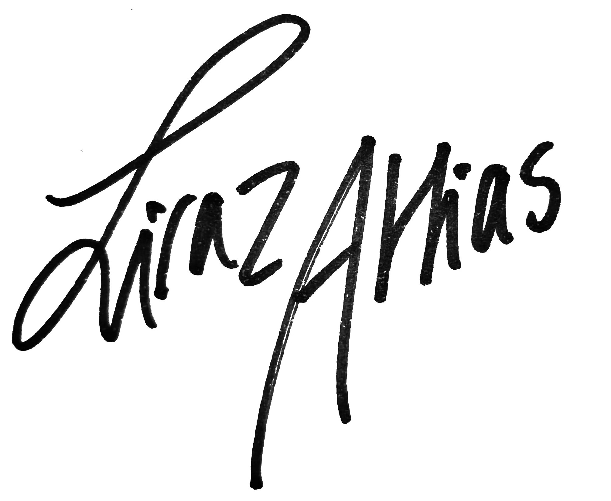 Liraz Attias name in her own handwriting